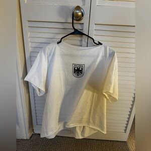 Yeezy White Cropped Tee